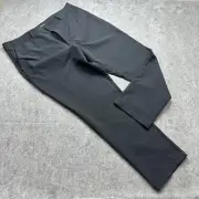 Banana Republic Pants Men 40 x 30 Black Performance Flat Front Zip Pocket