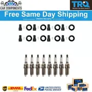 TRQ Ignition Coil Boots & Iridium Spark Plug Kit Set for Toyota Lexus V8 (for: Lexus)