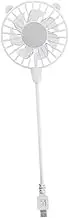 MYCENSE Mini USB Desk Fan with Flexible Design for Travel and Commuting, Easy Connection, White, as described