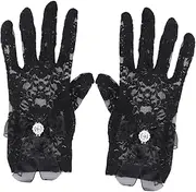 [OATIPHO] Lace Gloves The Mitten Mittens Sun Protection Gloves Bowknot Gloves White