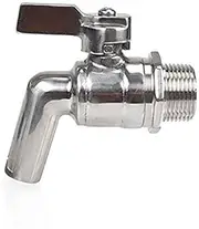 JOKBEN Keg Tap, Merrday Stainless Steel Beer Tap 200 PSI for Home Brew Barrel Fermenter Wine Beer Drinks Juice Dispenser Cones Drinking Barrels 1/2 Inch