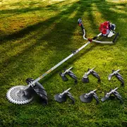 12" Bar Giantz 62CC Pole Chainsaw Circular Saw Petrol Brush Cutter Snipper 7-in-1 MultiTool Saw
