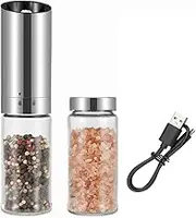 ShervinVerkil Gravity Electric Salt and Pepper Grinder, Shaker, Mills - SVGG01