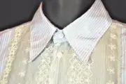 ROBERTO CAVALLI Herren Hemd mens shirt chemise L neu 227€ NEW extravagant Spitze