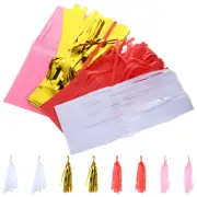 Quilling Paper Lights Tassels Flower Garland Colorful Ornaments