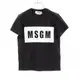 [二手] 【日本直送】 Pre-owned MSGM T-shirt Crew neck logo black white