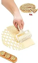 Honwor Time-Saving Dough Lattice Roller Cutter - Effortless Pie, Pizza, & Biscuit Crusts | Essential Kitchen Gadget for Bakers