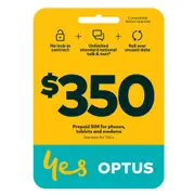 Optus $350 Prepaid 365 Day Phone SIM - A flexible Longterm Prepaid