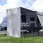 Caravan Awning BBQ Porch Extension with Shade Screen Kit Inc Poles, Pegs & Ropes