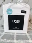 New UGG Devon Queen Size Snow White Cooling Sheet Set Fits Up to 17" Mattress