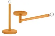 Gold Paper Towel Holder Countertop Weighted Base One-Handed Design No Tipping