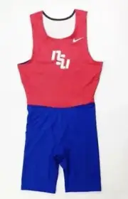 Nike NSU Digital Fast Running Unitard Men's Large Red Blue CV3079 Track