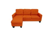 Jasper Sofa with Chase Burnt Orange