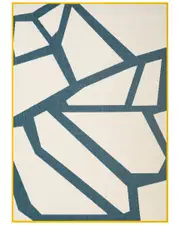 LR Home Evette Rios Modern Abstract Indoor/Outdoor Performance Area Rug