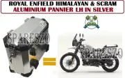 Royal Enfield Himalayan & Scram "Silver Pannier LH Side" / EXPRESS SHIPPING (for: Royal Enfield)