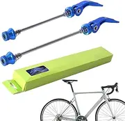 Front Rear Bicycles Skewer | Quick Release Bicycles Axle Wheel Skewer Set | Heavy Duty Aluminum Alloy Replacement for Road Mountain Bike