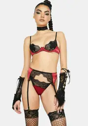 [MeMoi] Chloe 3 Piece Garter Set