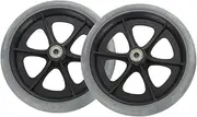 2pcs Wheelchair Front Replacement Wheels Lightweight Swivel Design for Easy Navigation Wear Resistant Non Skid Treads for Enhanced Traction and Stability