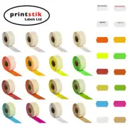 Personalised Price Gun Labels 26x12mm CT4 Various Colours and Quantites
