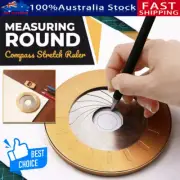Adjustable Circle Drawing Ruler Tool Measuring Drawing Circular Compass AUS SW
