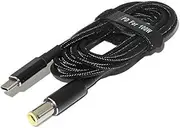 100W USB Type-C to DC Tip 7.9 * 5.5mm PD Fast Charger Adapter Cable Power Supply Cord 1.8M for Lenovo Laptop Notebook