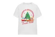 South Park Unisex Adult Group Christmas T-Shirt (White) - UTTV15956