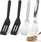 Slotted Spatula Turner Stainless Steel Fish Multitude of Purposes Comfortable