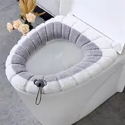 APTPKGDFDK Winter Warm Soft Washable Toilet Seat Cover Toilet Mat for Home and Comfort Closestool Mat Seat Case Toilet Lid Cover Accessorie Toilet seat(Handle Gray)