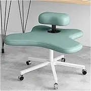 Desk Kneeling Chairs Adjustable Height Ergonomic Kneeling Chair with Wheels, Cross Legged Office Chair for Yoga Lovers, Fitness Fanatics, Portable Meditation Chair ADHD Chairs for Kids Adults
