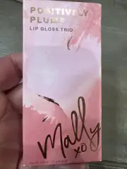 Mally Positively Plump Lip Gloss Trio- Pumped-up Pink - Mega Maple - Bold Buff