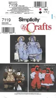 Simplicity Crafts # 7119 Sewing Pattern Bluebird Ladybug Bee One Size Uncut