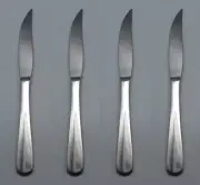Oneida Stainless Equator Solid-Handle Steak Knives - Set of Four Rare NOS