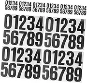 KALLORY 10 Sheets Black Mailbox Numbers Stickers Self-Adhesive Waterproof Decals House Address Numbers for Address Identification