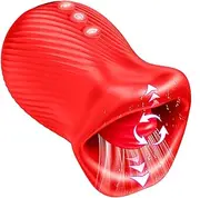 Female Vibrator Adult Sex Toys for Women - 4 in 1 Tongue Licking Vibrator Sex Toys with 8 Licking Clitoral & 10 Vibration Mode, Sucking Anal Clit Nipple Sexual Pleasure Tools for Female Couples Sex Toy