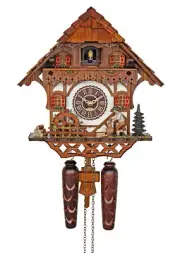 Trenkle Quartz Cuckoo Clock - The Busy Wood Chopper AH 468 QM NEW