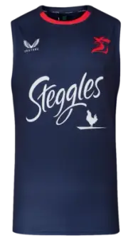 Sydney Roosters 2024 NRL Mens Navy Training Singlet Sizes S-7XL BNWT