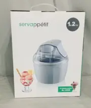 Electric Sorbet Frozen Desert Yogurt & Ice Cream Maker 1.2 liter NIB, Servappeti