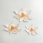 1x Lotus Pattern Embroidery Patch DIY Iron on Applique Decor Patches for Clothes