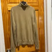 Sandro Mens Beige Turtleneck Sweater L NWT