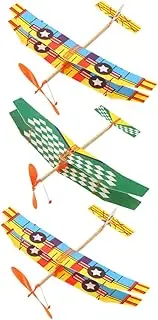 Kisangel 3Pcs Glider to Assemble Airplane Models Lightweight Outdoor Playthings for Fun Airplane for Hand Eye Coordination