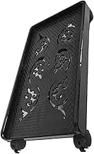 WHAMVOX Movable Stand with Swivel Wheels Under Desk Computer Tower Holder Stylish CPU Cart for Carpeted Floors Stable and Modern Design for Desktop Setup