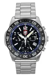 Luminox Pacific Diver Chronograph Swiss Made Quartz XS.3143.M Mens Watch Stainless Steel Black Dial 200M