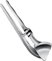 Ciieeo Manual Garlic Presser Aluminum Alloy Garlic Mincer Easy to Open Close Non-Toxic Material
