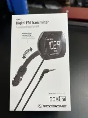 new in pkg Digital FM Transmitter SCOSCHE FMTD13-SP1 with back-lit display