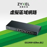 在飛比找PChome24h購物優惠-Zyxel合勤 GS1900-8 (Rev.B1) 智慧型網