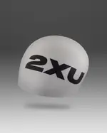 Silicone Swim Cap, 2XU, OSFA, Silver/Silver, Unisex