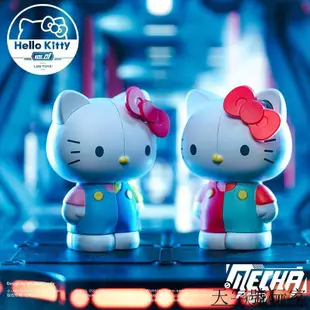 正版 現貨 MECHA Hello Kitty半機械凱蒂貓一代盲盒潮玩手辦桌面車載擺件