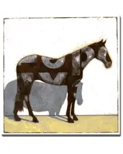 Ready2HangArt Modern Pinto Wrapped Canvas Wall Art by Norman Wyatt