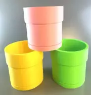 Mario Themed Planter Pipe - 3D printed you pick color - succulent, cactus, herbs