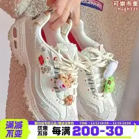 在飛比找Yahoo!奇摩拍賣優惠-skechersskechers冬女復古耶誕薑餅人羊羔絨熊鞋